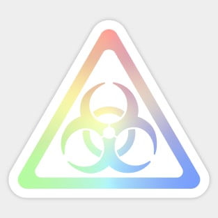 Biohazard Symbol Warning Sign - Triangular Sticker